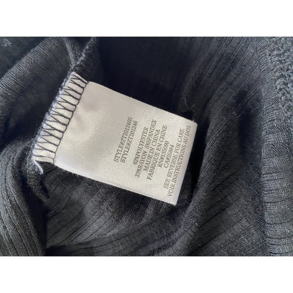 Z Supply Black Ribbed Body Suit Size Medium - Picture 9 of 9